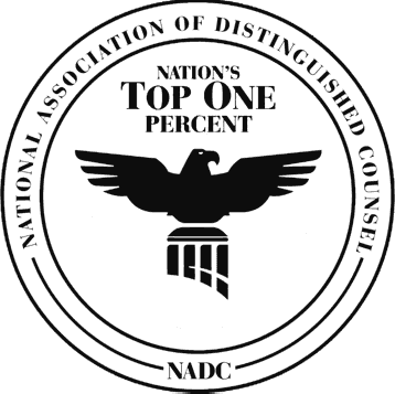 National Top One Percent Attorney Association Badge
